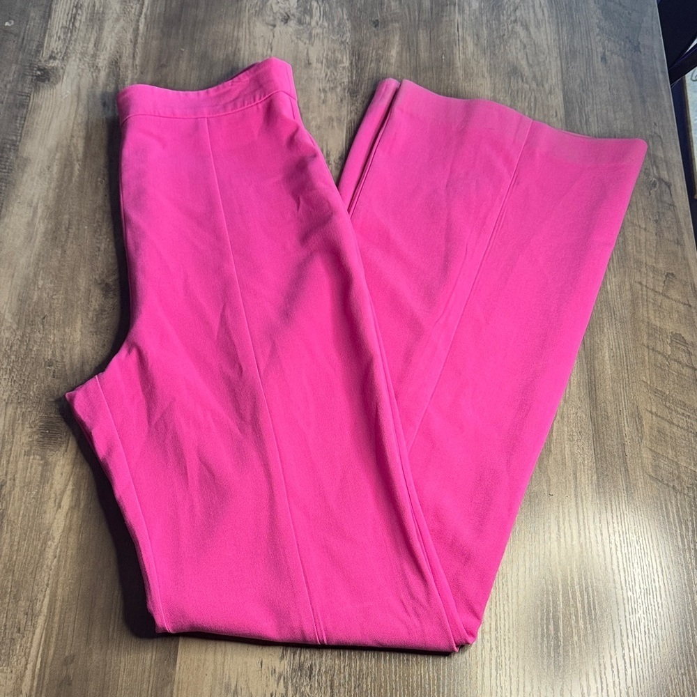 Black Halo Pink High Waisted Wide Leg Pants